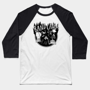 Band Camp - Camping Instruments (Black) Baseball T-Shirt